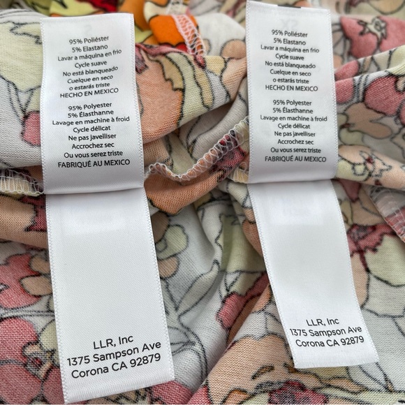 LuLaRoe Classic Tee Orange/Yellow/Rust Floral NWT Sizes XS & S - Picture 9 of 10